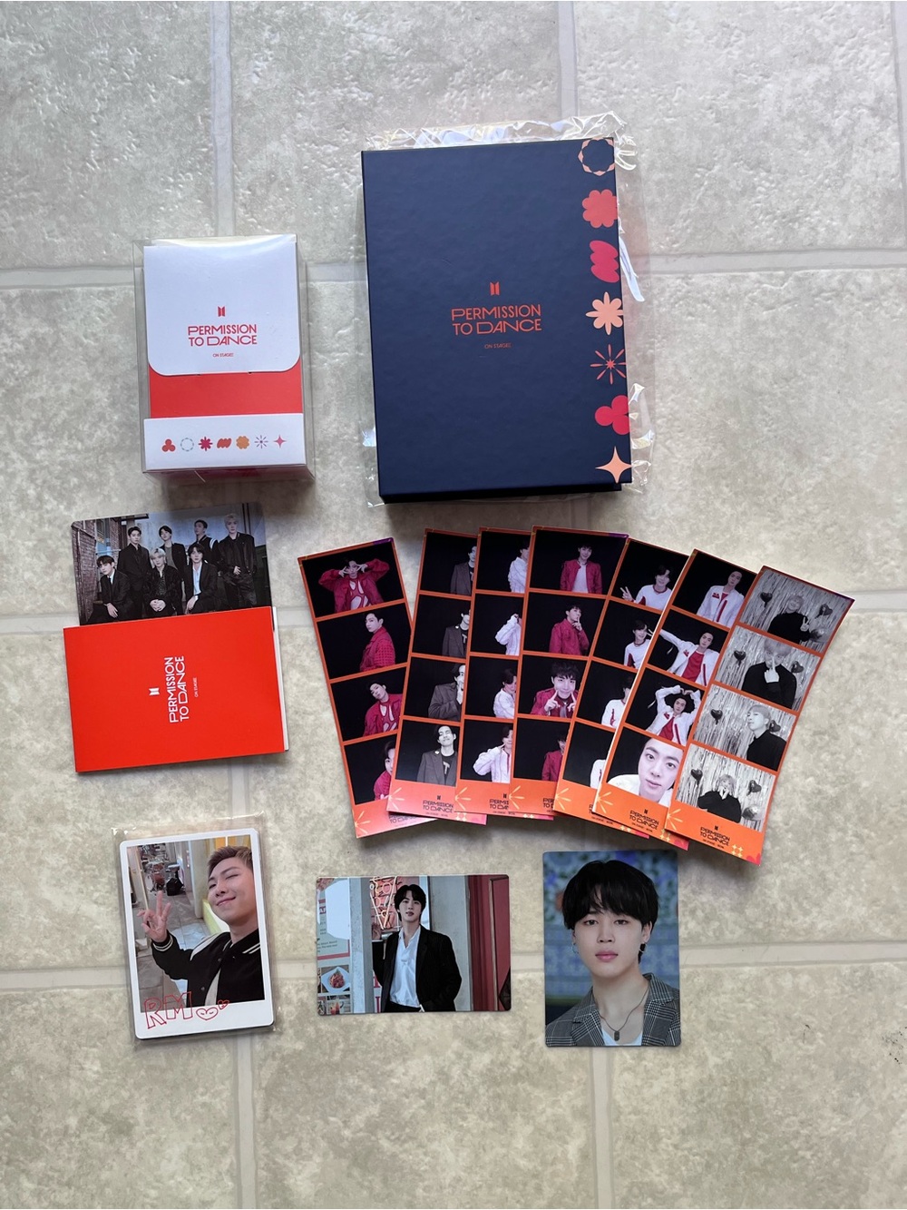 BTS Permission to Dance On Stage Message Photo Card Frame With Extras